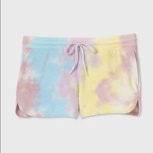 COLSIE TIE DYE LOUNGE SHORTS (size XS)